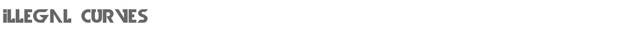 Sample characters Illegal Curves Font